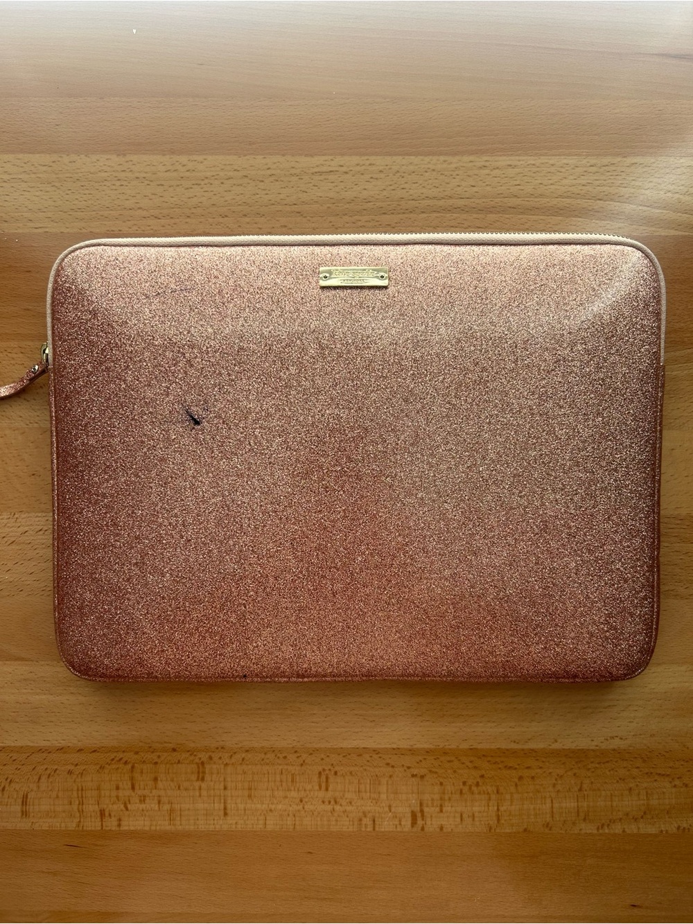 kate spade Rose Gold Glitter Tablet Sleeve